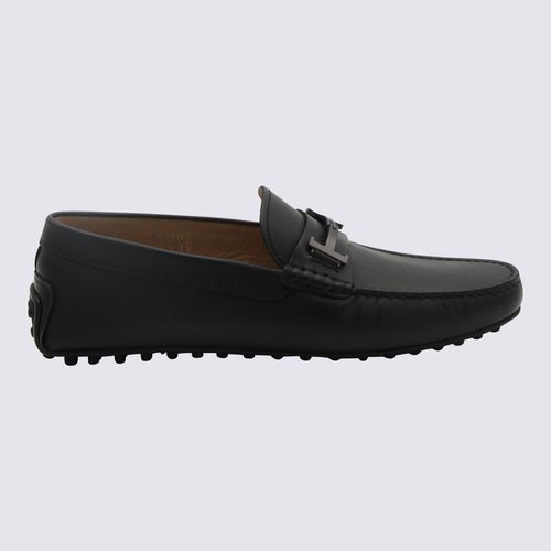 Tod's Black Leather Loafers - Tod's - Modalova