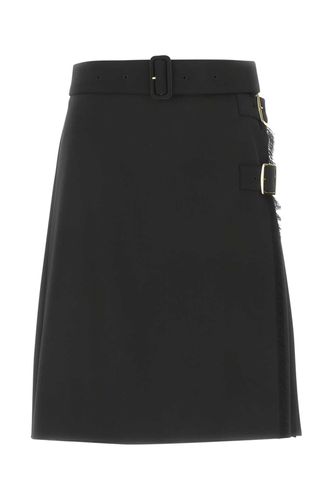Black Stretch Polyester Blend Skirt - Burberry - Modalova