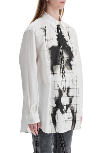 White Cotton Shirt With Skeleton Print Front And Back - Jean Paul Gaultier - Modalova