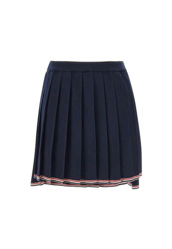 Full Needle Pleated Mini Merino Wool Skirt - Thom Browne - Modalova