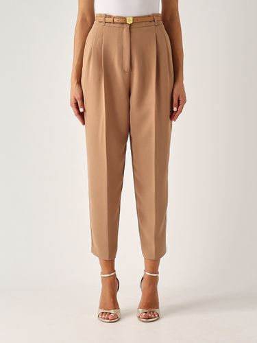 Poliester Trousers - Elisabetta Franchi - Modalova