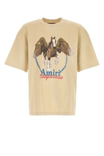 AMIRI Beige Cotton T-shirt - AMIRI - Modalova