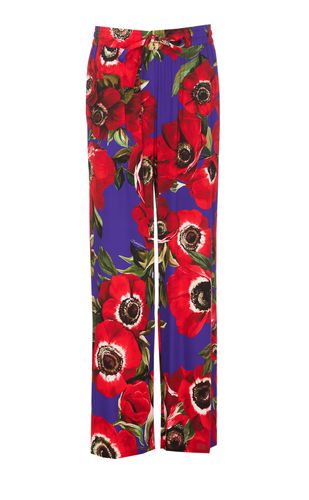 Dolce & Gabbana Printed Silk Pants - Dolce & Gabbana - Modalova