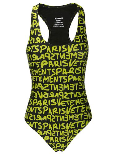 Graffiti Monogram Swimsuit - VETEMENTS - Modalova