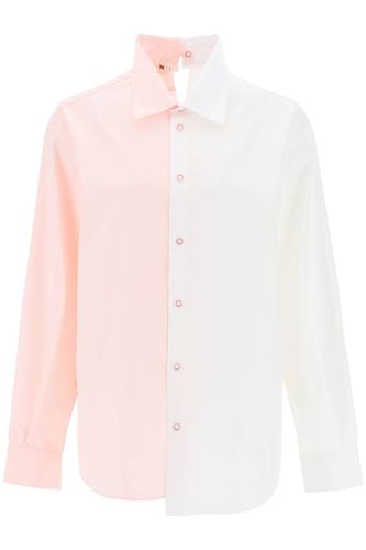 Marni Two-tone Asymmetric Shirt - Marni - Modalova