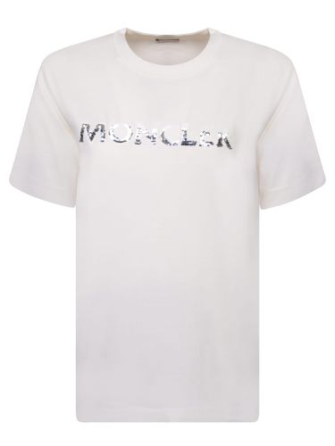 Logo Short Sleeves White T-shirt - Moncler - Modalova