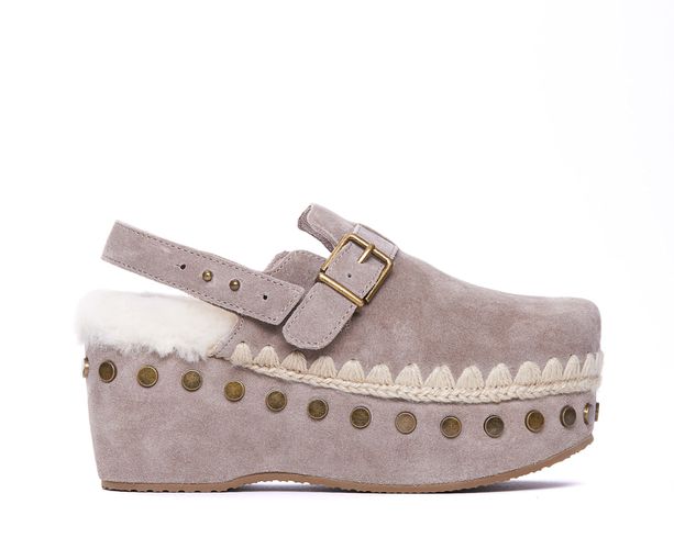 Mou Plain Suede Clog - Mou - Modalova