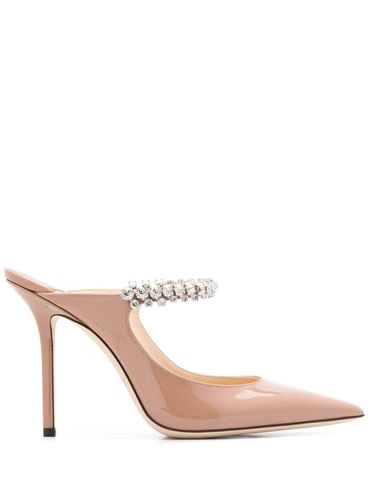 Patent Leather Pumps With Crystal Strap - Jimmy Choo - Modalova