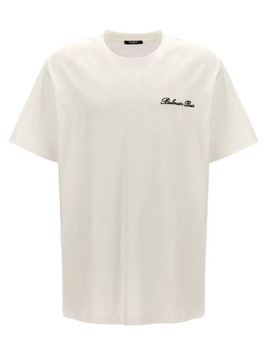 Balmain Signature T-shirt - Balmain - Modalova