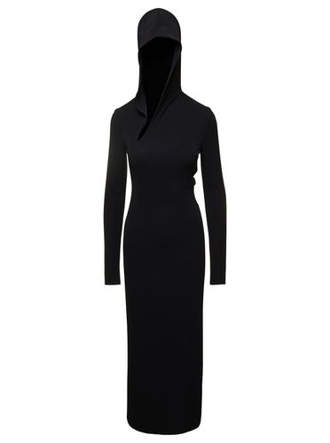 Cut-out Hooded Maxi Dress In Viscose Woman - Versace - Modalova