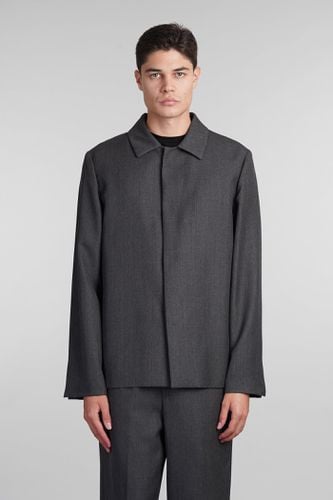 Mike Casual Jacket In Grey Wool - costumein - Modalova