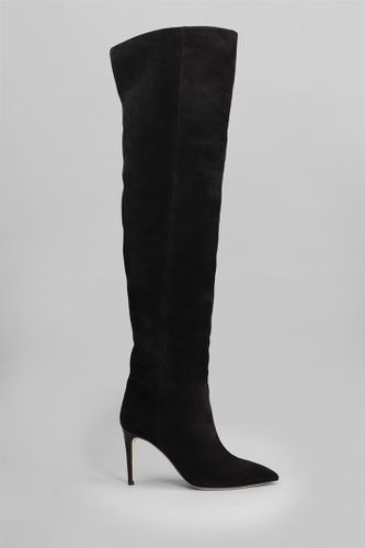 High Heels Boots In Suede - Paris Texas - Modalova