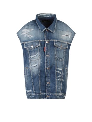 Dsquared2 Vest Jean Jacket - Dsquared2 - Modalova