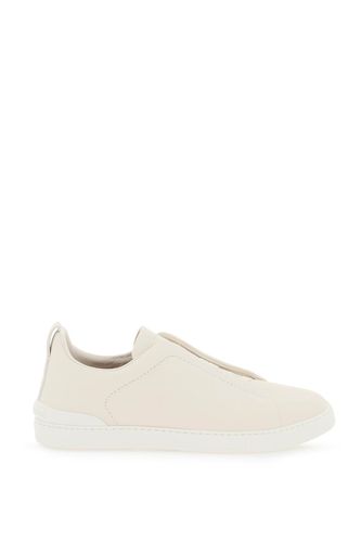 Triple Stitch Slip-on Sneakers - Zegna - Modalova