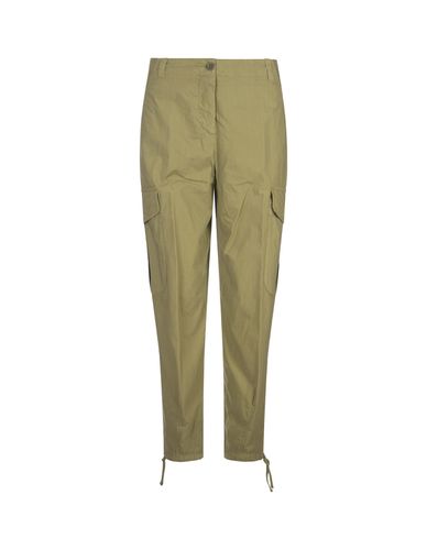 Pistachio Cotton Poplin Cargo Trousers - Aspesi - Modalova