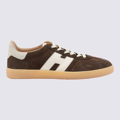 Hogan Brown Leather Sneakers - Hogan - Modalova