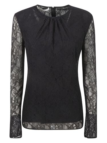 Floral Laced Sleeve Blouse - Philosophy di Lorenzo Serafini - Modalova