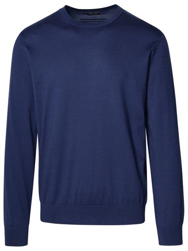 Zegna Blue Cotton Sweater - Zegna - Modalova
