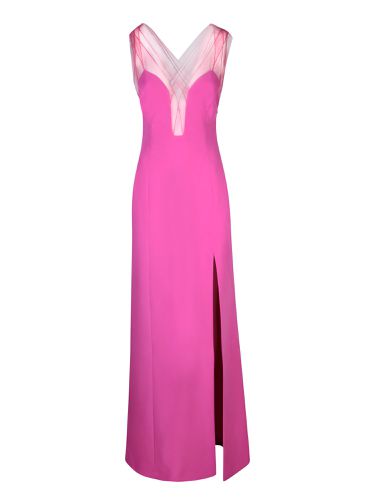 Genny Magenta Long Cady Dress - Genny - Modalova