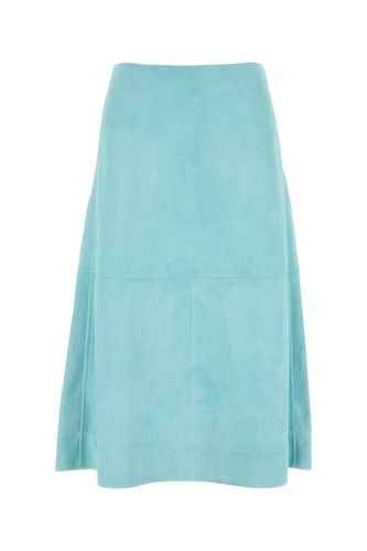 Skirt Suede Light Blue - Bottega Veneta - Modalova