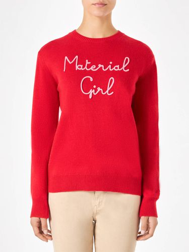 Woman Sweater With Material Girl Embroidery Niki Dj Special Edition - MC2 Saint Barth - Modalova