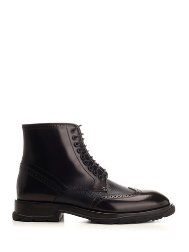 Leather Ankle Boots - Alexander McQueen - Modalova