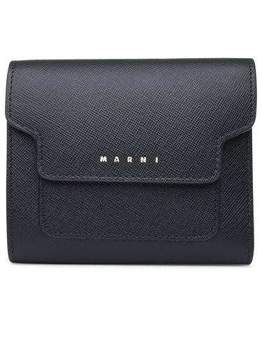 Marni Black Leather Wallet - Marni - Modalova
