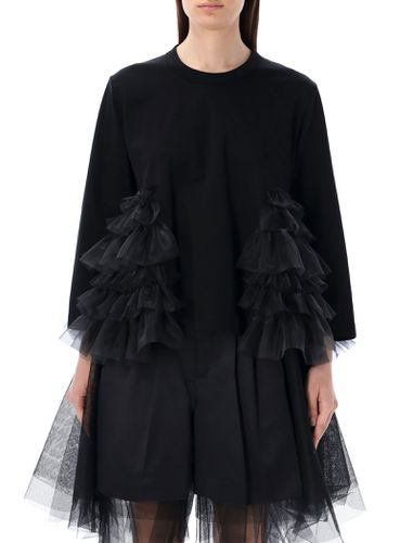 Tulle Insert T-shirt - Noir Kei Ninomiya - Modalova