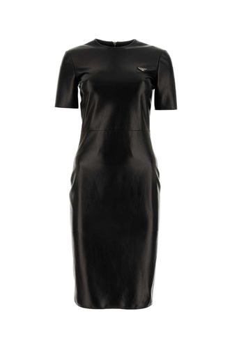 Prada Black Nappa Leather Dress - Prada - Modalova