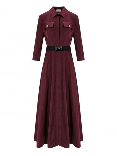 Elisabetta Franchi Burgundi Dress - Elisabetta Franchi - Modalova