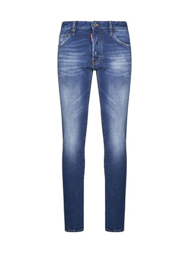 Indigo Cotton Denim Jeans - Dsquared2 - Modalova