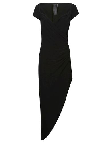 Cap Sleeve Sweetheart Side Drape Dress - Norma Kamali - Modalova