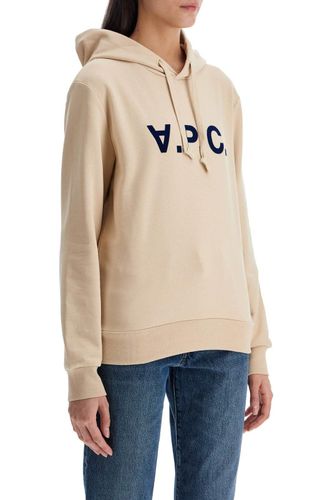 A. P.C. Logo Printed Drawstring Hoodie - A.P.C. - Modalova