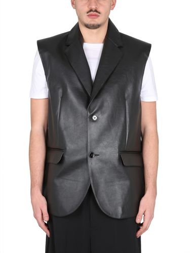 MM6 Maison Margiela Leather Vest - MM6 Maison Margiela - Modalova