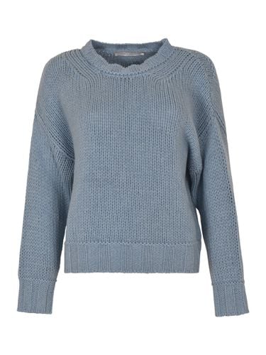 Rib Trim Woven Plain Sweater - Saverio Palatella - Modalova
