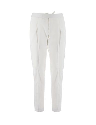 Brioni White Cotton Pants - Brioni - Modalova