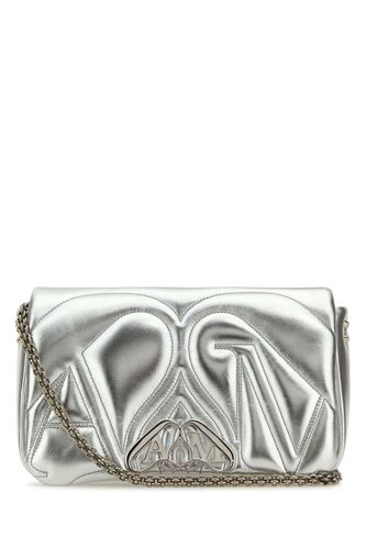 Silver Leather Small Seal Shoulder Bag - Alexander McQueen - Modalova