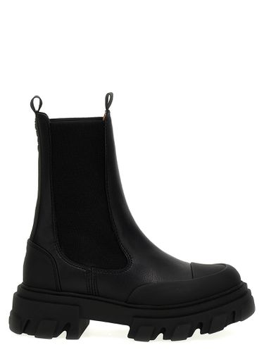 Ganni Leather Ankle Boots - Ganni - Modalova