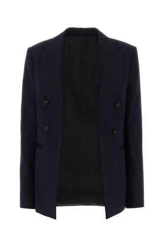 Blue Wool Blazer - Bottega Veneta - Modalova