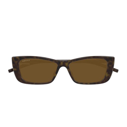 Gucci Gg1681s Linea Gg Logo 004 Havana Brown Sunglasses - Gucci Eyewear - Modalova