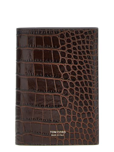 Tom Ford Croc Print Passport Holder - Tom Ford - Modalova