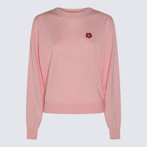 Faded Pink Wool Boke Flower Sweater - Kenzo - Modalova