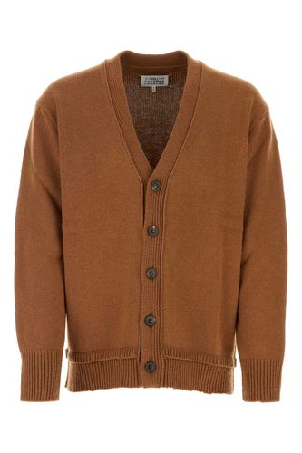 Biscuit Wool Blend Oversize Cardigan - Maison Margiela - Modalova