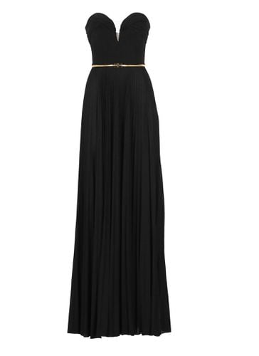 Pleated Belted Carpet Dress - Elisabetta Franchi - Modalova