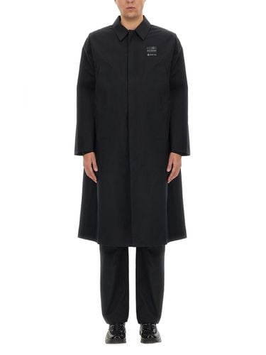 Trench Coat With Logo - MM6 Maison Margiela - Modalova