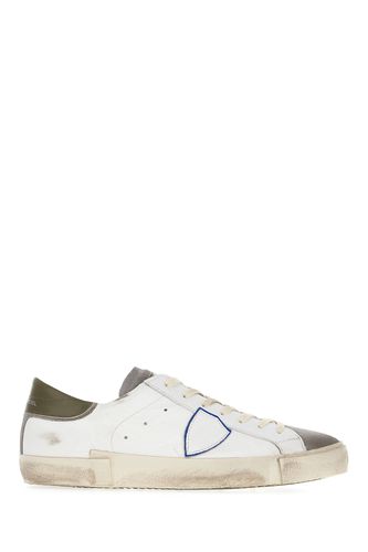 Multicolor Suede And Leather Prsx Low Sneakers - Philippe Model - Modalova