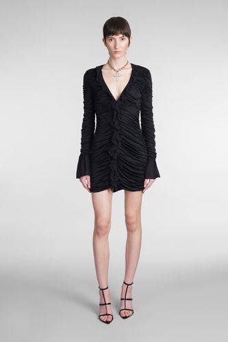 Long Sleeve Dress In Black Pleated Jersey - Blumarine - Modalova
