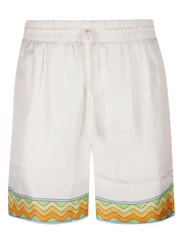 Afro Cubism Tennis Club Silk Shorts - Casablanca - Modalova