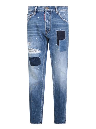 Dsquared2 Patchwork Blue Jeans - Dsquared2 - Modalova