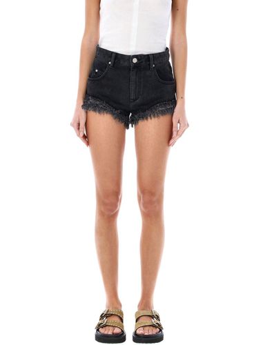 Frayed Hem Denim Shorts - Isabel Marant - Modalova